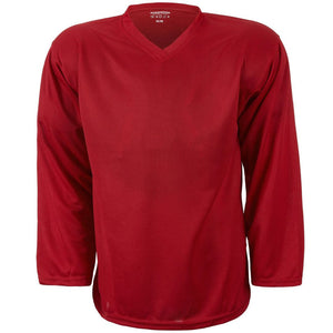 Sherwood SW100 Solid Color Practice Hockey Jerseys - Red