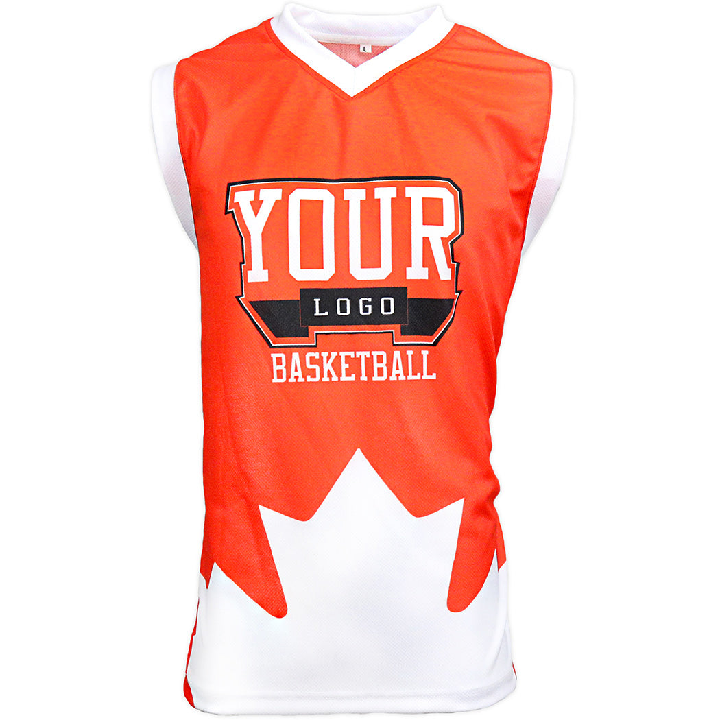 Custom Sublimated Basketball Jersey - Orange Galaxy - Girox Sportswear