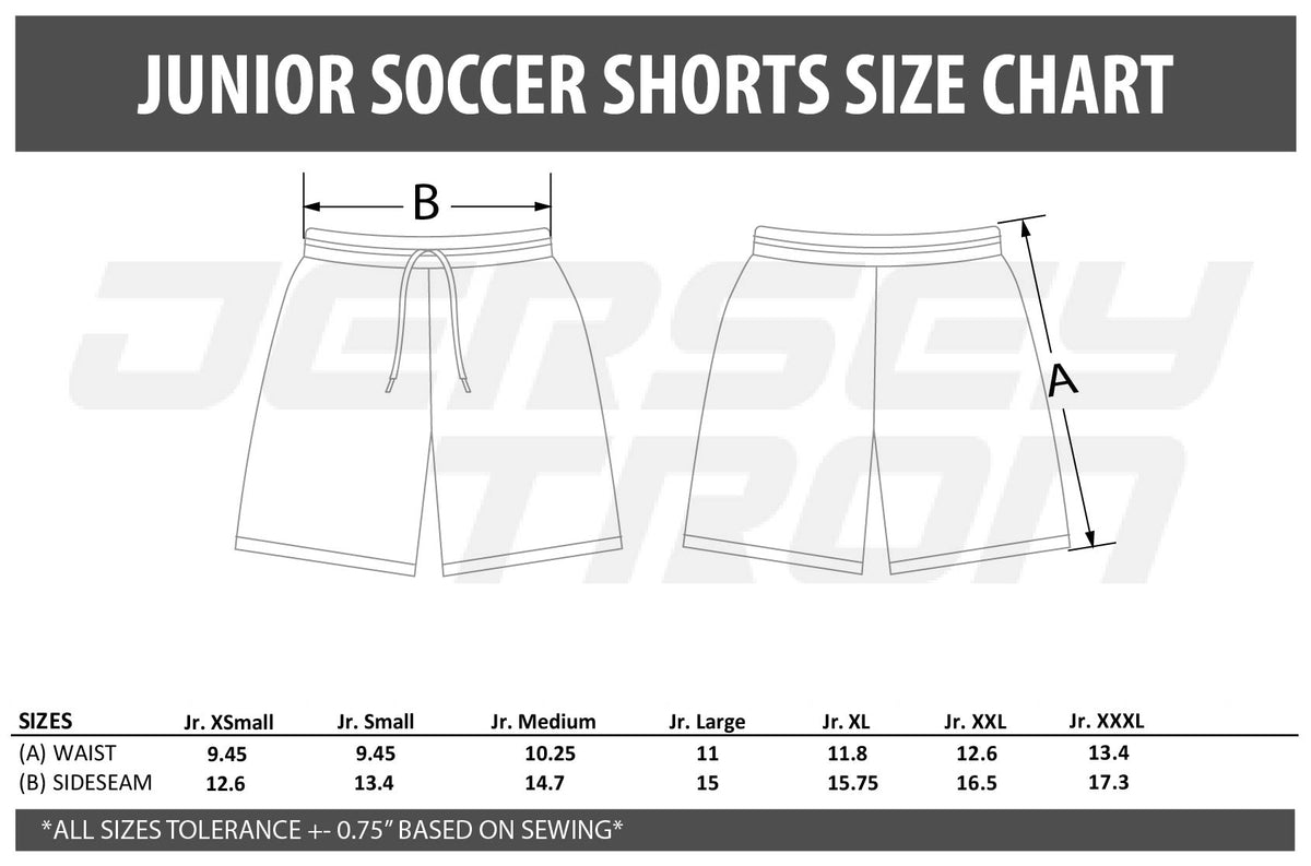 SUBLIMATED SOCCER SHORTS MENS YOUR DESIGN