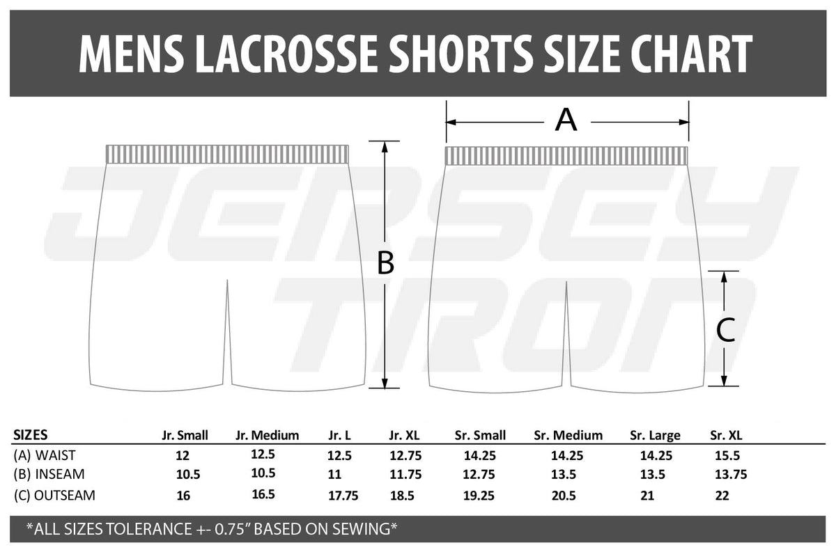 SUBLIMATED LACROSSE SHORTS (MENS) - YOUR DESIGN
