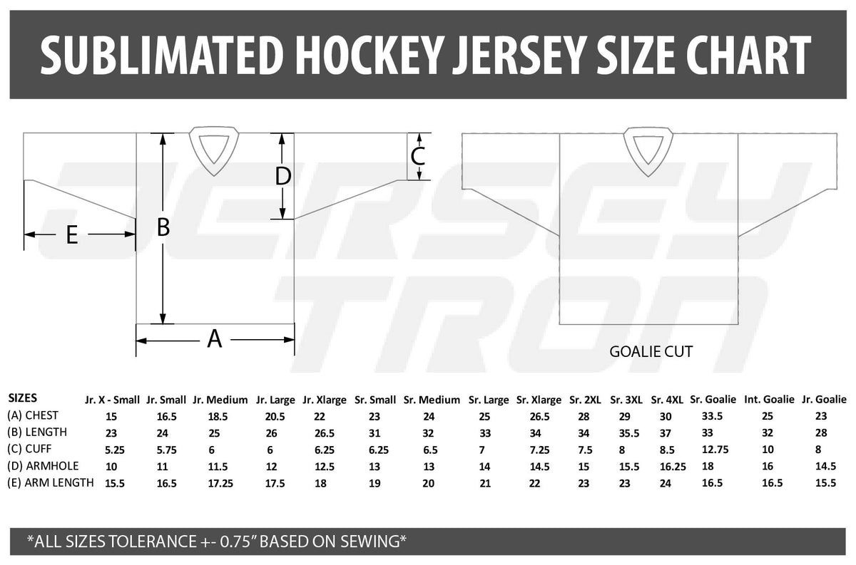 Sublimated Hockey Jersey Falcons Style
