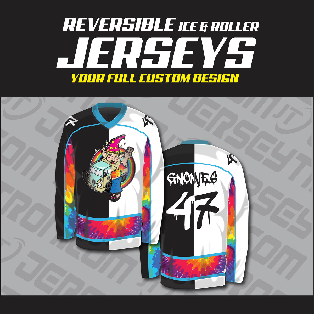 Sublimated Reversible Hockey Jersey - Your Design - JerseyTron