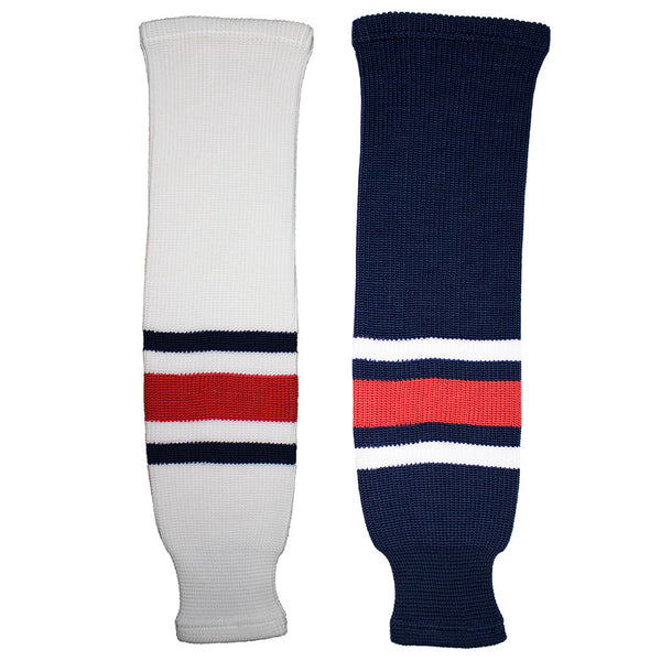Columbus Blue Jackets Knit Hockey Socks (TronX SK200)