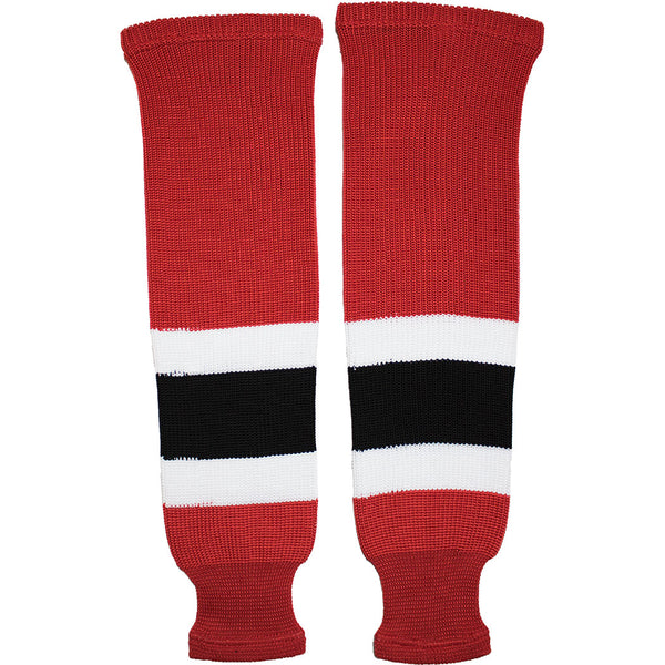 New Jersey Devils Knit Hockey Socks (TronX SK200)