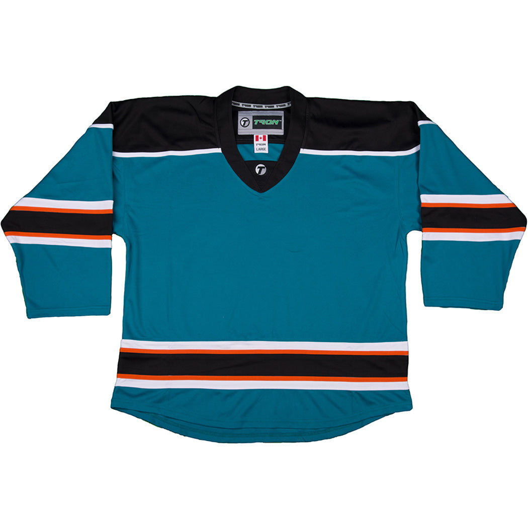 Custom Hockey Jerseys San Jose Sharks Jersey Name and Number Black Third