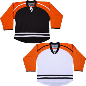 TronX DJ80 Practice Hockey Jersey - White White / SR Goalie Cut